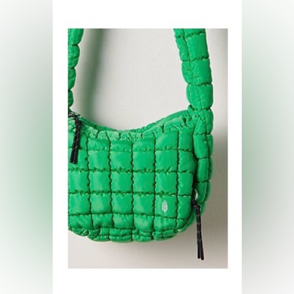 NWT Free People FP Movement Quilted Baby Carryall Sling Bag Kelly Green 🍀